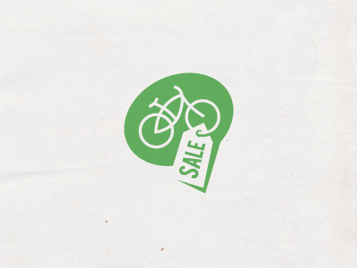 Green Bike Sale bicycle bike logo tag