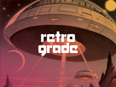 Retrograde aliens font pew pew retro grade retrograde type