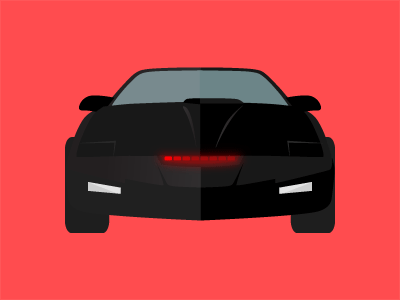 Knight Rider KITT (GIF) 1982 car gif hasselhoff kitt knight pontiac rider trans