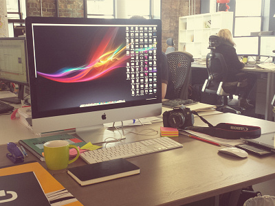 My Workspace 5s canon desk desktop digital imac ipad iphone job office work workspace