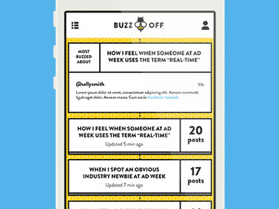 Mobile Web App Concept app bees design flat mobile web webapp