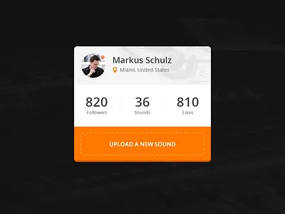 Soundcloud Widget dj flat markus schulz mix music sound soundcloud trance ui widget