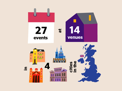 The London Book Fair book colorful event fair illustration infographic london uk