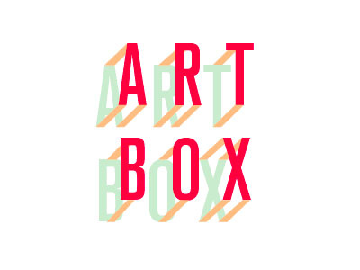 Art Box Logo Concept art box dimensional logo pop shadow type