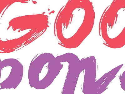 The Good Sponge dribbble good gospel pink purple red sponge the good sponge title type