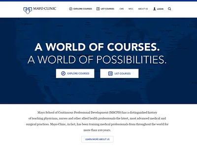 Mayo Clinic CME Concept creative direction design ui ux