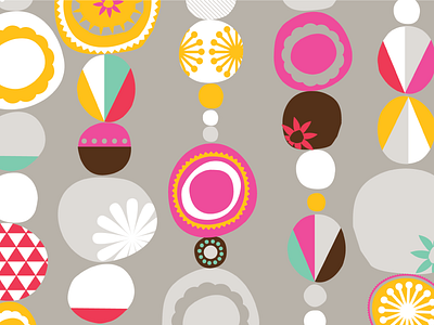 Circles Pattern circles flowers illustration pattern surface