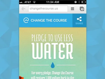Change The Course - Landing Page (Mobile)