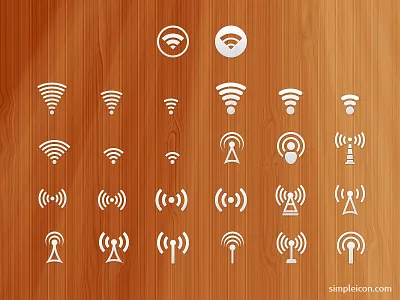 Signal Icon Set flat icon free freebie icon icon set icons psd signal ui vector wifi