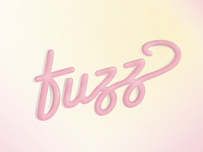 fuzz f fuzz gradient illustration lettering pink