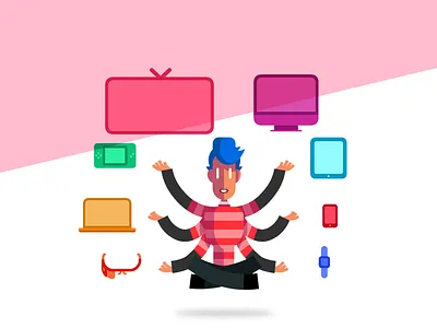 Design for digital platforms class computer devices flat gameboy glass google laptop smartphone smartwatch student tablet tv