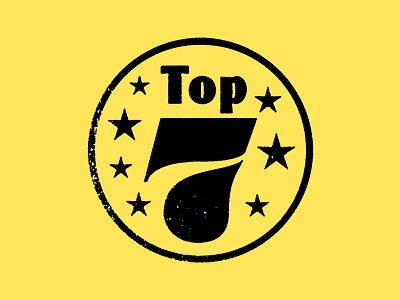 Top Seven badge stamp