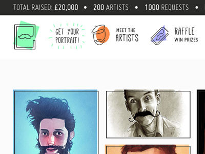Gallery of Mo 3 - Sneak Peak artists charity gallery of mo moustache movember portraits
