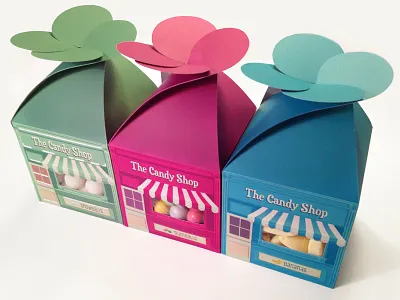 The Candy Shop banana bananas candy carlijn evenboer colors flowers gum gumballs illustration mint packaging snowballs