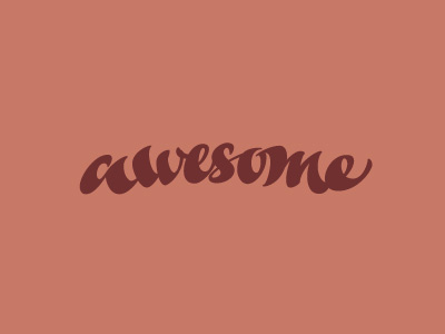 Awesome brush brushpen cloth draft lettering logo shirt sketch tombow type typography