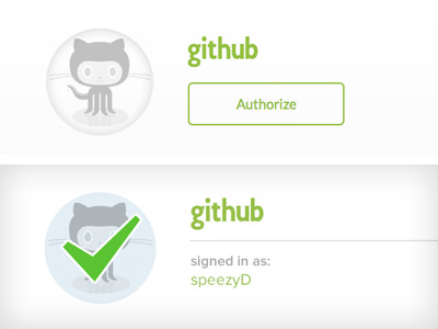 Auth Me app buttons