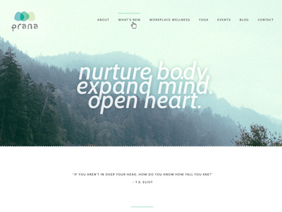 Prana Homepage