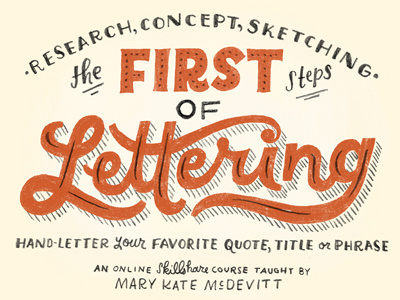 New Skillshare class! class concept learn lettering research sketch skillshare