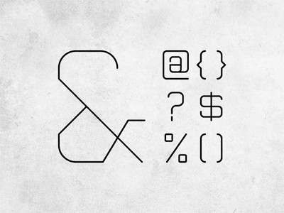 RedPlanet Typeface - Punctuation lettering punctuation typography