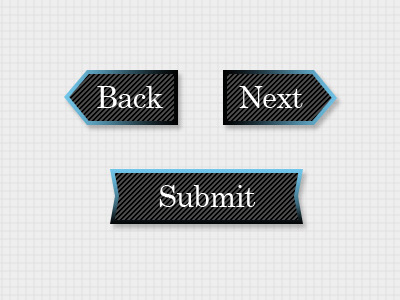Dark UI Buttons back buttons next submit ui