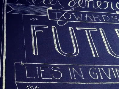 Albert Camus quote hand rendered type