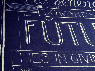 Albert Camus quote hand rendered type