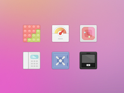 Example of product feature icon set