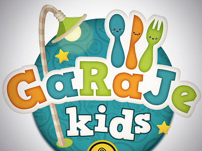 Kids menu branding cute food illustration kids logo menu restaurant typography