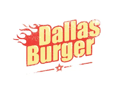 Dallas Burger branding burger dallas foundation logo