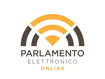 Logo Parlamento Elettronico Online brand design graphic icon logo logotype m5s mark parlamentoelettronico proposal