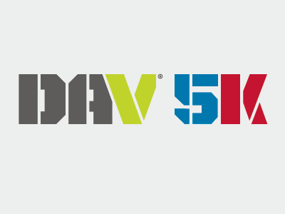 DAV 5K Logo 5k branding dav disabled american veterans logo race