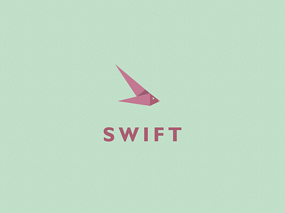 Swift logo design accurate bird clock colour hands icon logo minimal simple swift time