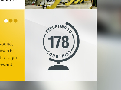 Exporting to 178 countries automobile car countries exporting glass globe icon infographic vector website