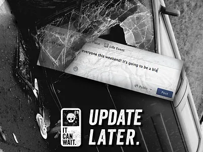 It Can Wait campaign concept death driving facebook media social texting