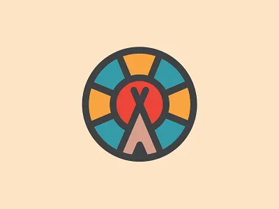 Stained Glass Teepee black blue red stained glass teepee yellow