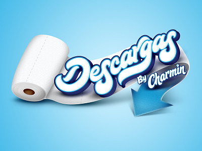 Descargas charmin download lettering logo logotype mexico paper poop sonora toilet paper type