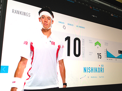 Tennis Site creative direction design ui ux