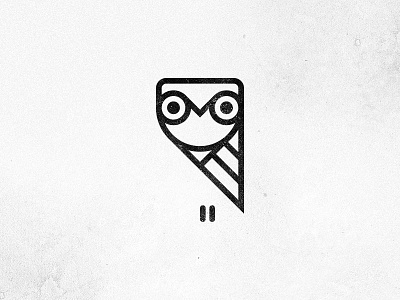 The owl black geometric graphic design identity illustration owl vector