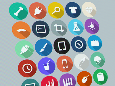 Flat-icons for my phone android colors flat icons long shadow phone