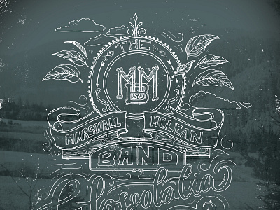 Marshall Mclean Album Art album art americana band custom lettering hand drawn hand drawn lettering lettering music spokane