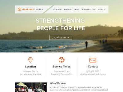 HighRidge Church church clean icon site web design