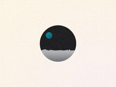 Moon view earth gradient halftone illustrator landscape moon pattern texture