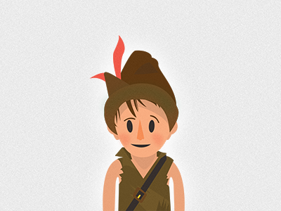 Slightly the Lost Boy character disney illustration peter pan slightly