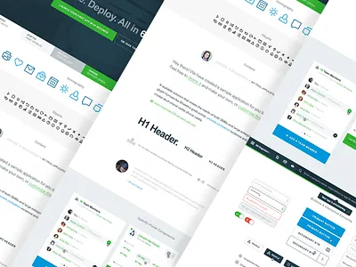 Flavour One. art board clean myplanet style guide typography ui