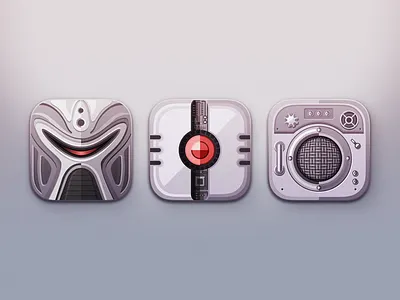 Battlestar Galactica Icons cylon flat future icon iconset ios minimalistic radio robot science fiction simple transmitter