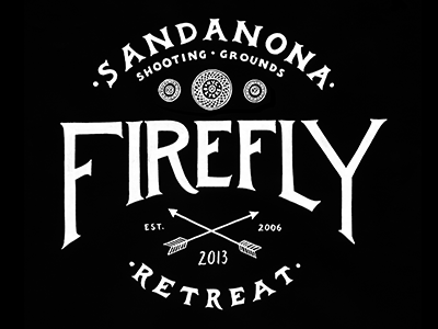 Firefly illustration lettering pen and ink