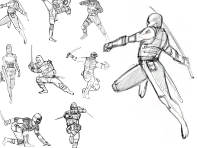 Ninja poses draft ninja