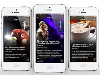 Yahoo App for iOS app ios ios7 news yahoo
