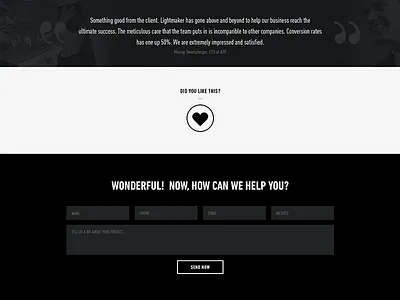 Lightmaker.com Redesign creative direction design ui ux