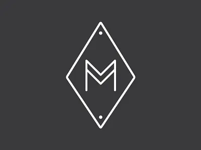 M Logo carpentry logo m minimalist white